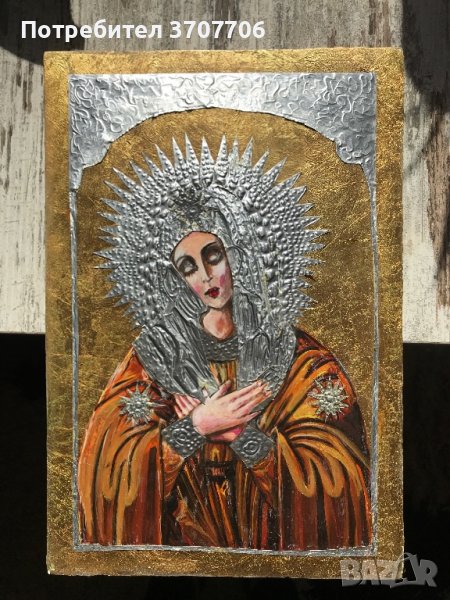 Икона - Богородица Дева Мария, снимка 1