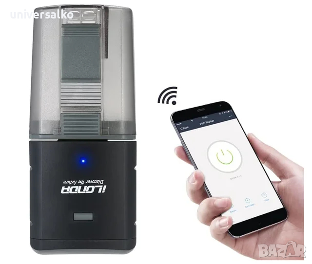 Автоматична WiFi хранилка за рибки и костенурки, храна за рибки, аквариум iLonda, снимка 1