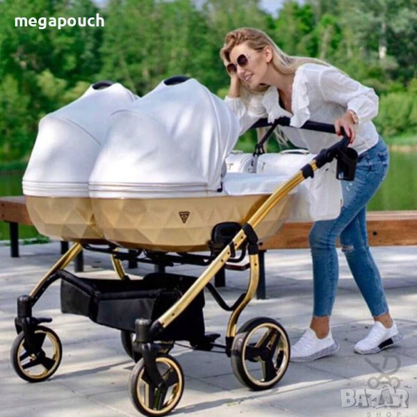 Бебешка количка Junama Mirror Satin Duo 2в1, 3в1 НОВА, снимка 1
