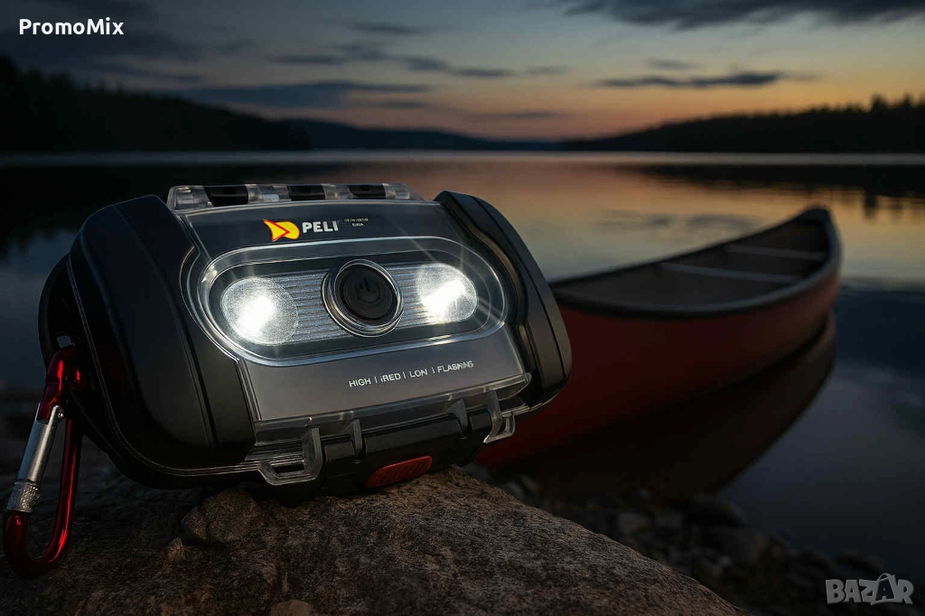 Плаващ кейс с вграден фенер  Pelican 9000 Light Case black Led Преносим кейс с фенер водоустойчив, снимка 1
