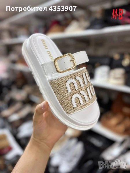  Miu Miu дамски чехли, снимка 1