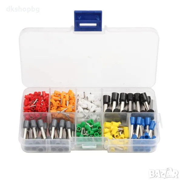 4394 Комплект изолирани кабелни щифтове, комплект накрайници 400 броя, снимка 1