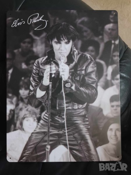 Elvis Presley Vintage Metal Sign-30 на 40 см, снимка 1
