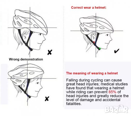 Умна каска за велосипед с LED светлина, каска за колело със стоп светлина, каска за колоездене, шлем, снимка 10 - Аксесоари за велосипеди - 38729528
