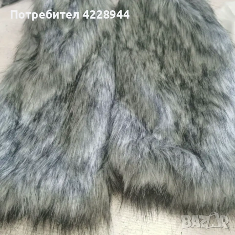 Пухкави зимни гети, женски аксесоар за обувки, универсален размер, снимка 3 - Други - 52202763