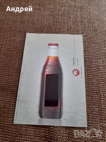 Картичка Кока Кола,Coca Cola, снимка 2 - Други ценни предмети - 40011911