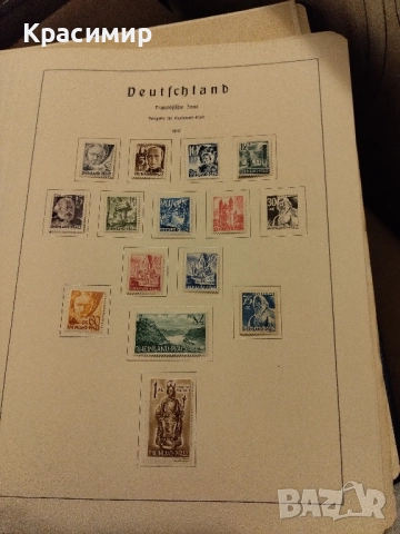 Германия 1947 г.Френска окупационна зона.MNH, снимка 11 - Филателия - 52160325