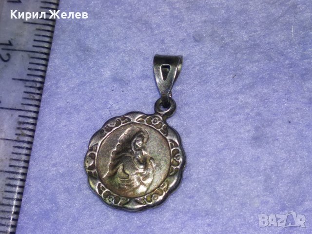 Стара СРЕБЪРНА ДВУСТРАННА КАТОЛИЧЕСКА ИКОНКА СРЕБРО 925 МАЙСТОРСКА ИЗРАБОТКА 40534, снимка 5 - Антикварни и старинни предмети - 42762184
