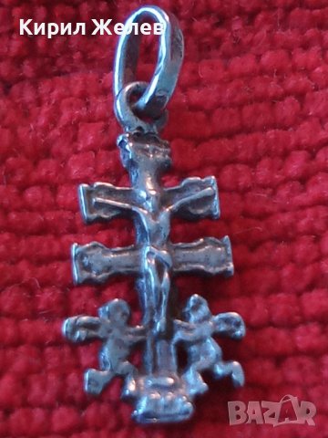 УНИКАЛНО РЯДКА МАЙСТОРСКА АРТ ИЗРАБОТКА ДВУСТРАННО СРЕБЪРНО РАЗПЯТИЕ СРЕБРО 925 КРЪСТ 19275, снимка 5 - Антикварни и старинни предмети - 40524072