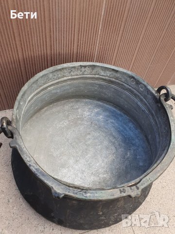 Медни старинни съдове, снимка 12 - Прибори за хранене, готвене и сервиране - 38300153