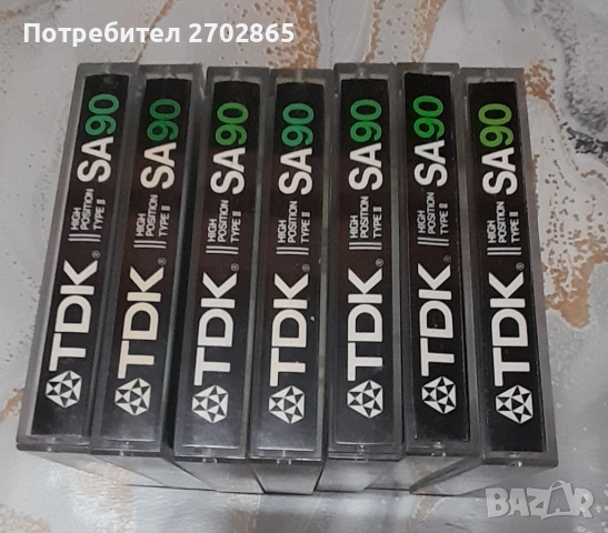 Аудио касети TDK SA  90 мин.-  Хром, снимка 6 - Аудио касети - 52536788
