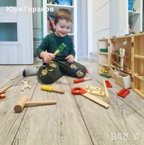 Дървен куфар с инструменти Kruzzel - само един наличен, снимка 3 - Образователни игри - 47752549