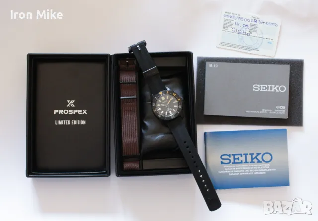 Seiko Black Series SPB253 -(черен spb143) Prospex Limited Edition 62MAS diver, снимка 1 - Мъжки - 47384545