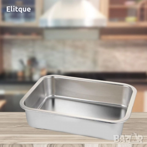 Супер качествени тави от неръждаема стомана в различни размери, снимка 4 - Съдове за готвене - 52902111