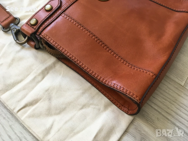 FOSSIL чанта естествена кожа, снимка 6 - Чанти - 52389059