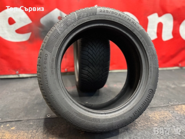 225 50 17, Зимни гуми, Continental WinterContactTS860, 2 броя, снимка 5 - Гуми и джанти - 52561782