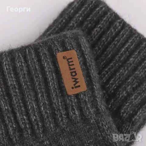 Топли дебели ръкавички сини и черни., снимка 8 - Ръкавици - 52374092