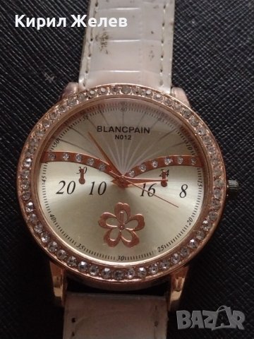 BLANCPAIN ПЕРФЕКТЕН МНОГО КРАСИВ СТИЛЕН ДИЗАЙН ДАМСКИ ЧАСОВНИК С КОЖЕНА КАИШКА 33382, снимка 3 - Дамски - 38712587