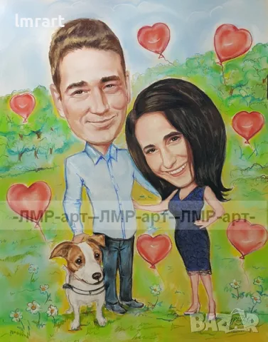 Рисувам ръчно КАРИКАТУРИ,ШАРЖ с пастели и моливи, снимка 14 - Картини - 54799175