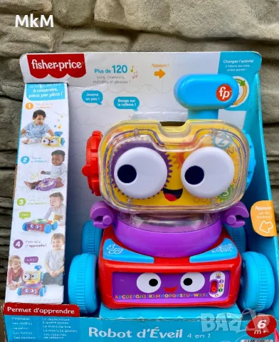 Образователна играчка Обучаващ робот 4 в 1, Fisher Price