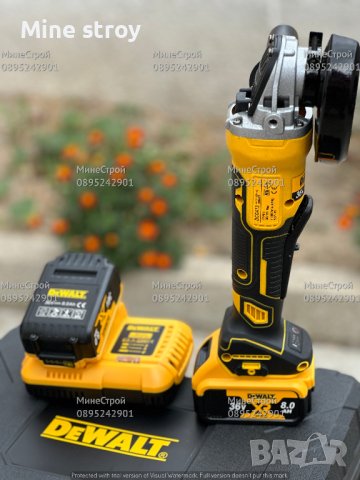 Акумулаторен ъглошлайф DeWalt XR 36V 8Ah с 2 батерии Девалт ФЛЕКС, снимка 3 - Други инструменти - 42523065