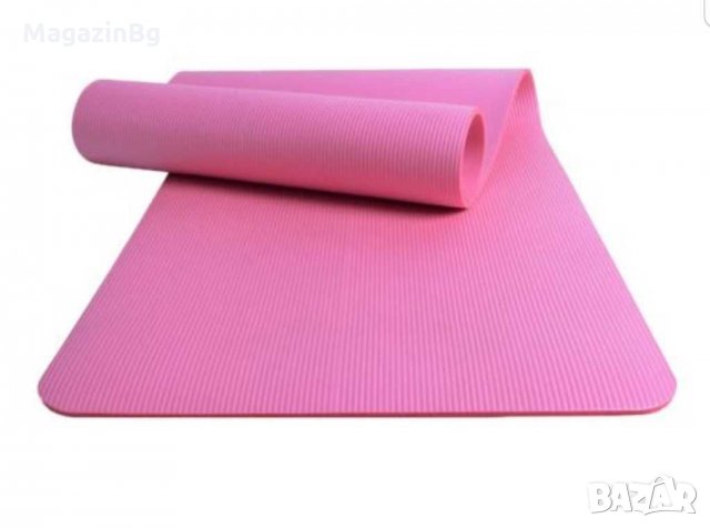 Постелка за гимнастика, фитнес, йога 180x61x1.5 см, NBR Postelka fitnes yoga, снимка 4 - Други спортове - 30176445