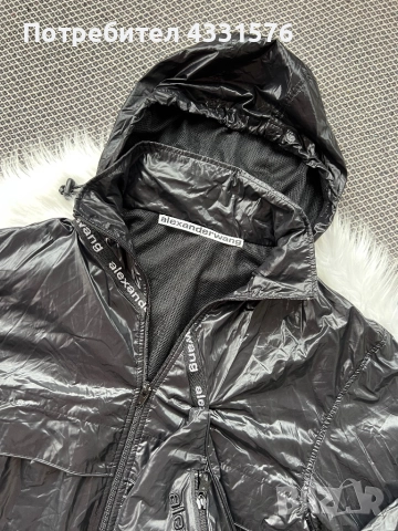 Черно найлоново яке  на Alexander Wang., снимка 2 - Якета - 52473084