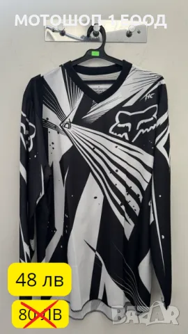 40% ! НАМАЛЕНИЕ! НОВА мотокрос блуза джърси FOX черна