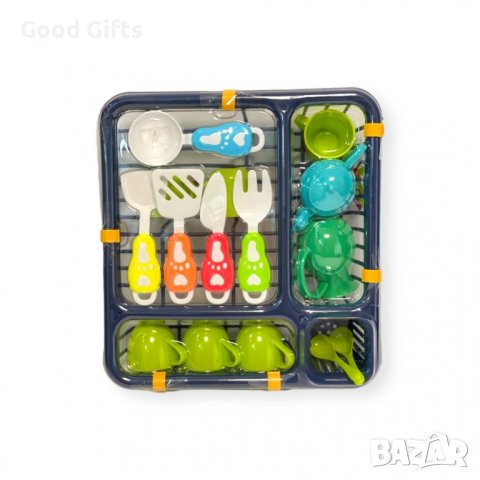 Детски кухненски сет със сушилник и прибори, снимка 2 - Други - 42835867