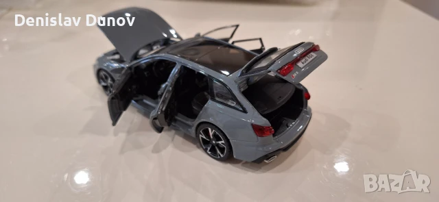 Ауди Audi RS6 1:32 отваряеми врати, капак, светещи фарове и стопове, снимка 9 - Коли, камиони, мотори, писти - 51210470