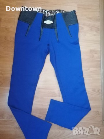CLUB DONNA fashion #син slim fit дамски панталон с висока талия#размер 38 S, снимка 4 - Панталони - 31919604