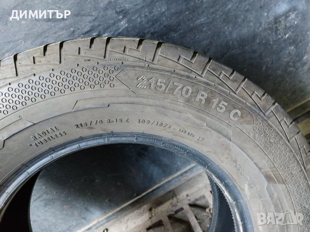 4бр.летни CONTINENTAL 215/70/15C 109S DOT 1719, снимка 6 - Гуми и джанти - 40341487