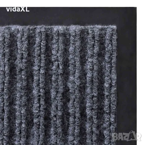 vidaXL Изтривалка за врата, сива, 90 x 120 см, PVC, снимка 4 - Изтривалки - 56146337