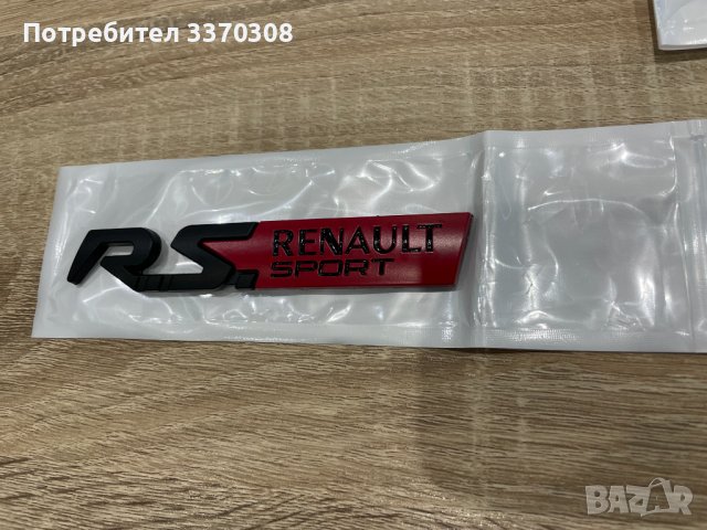 Емблема лого RS sport (Renault Sport), снимка 1 - Аксесоари и консумативи - 40171523