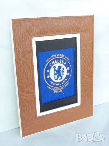 Chelsea емблема в рамка фенове на Премиършип фен 100 години, снимка 2 - Колекции - 37518967