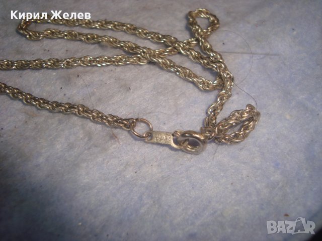 КРАСИВ МОДЕН АРТ МЕДАЛЬОН ЦВЕТНО СТЪКЛО в ХЕНД МЕЙД ОБКОВ и ВЕРИЖКА с БЯЛА ПОЗЛАТА 27920, снимка 6 - Колиета, медальони, синджири - 37127791