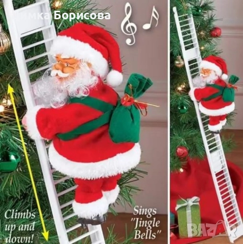 Електрическа играчка – катерещ се по стълба Дядо Коледа SD25