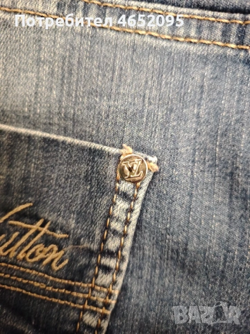 Нови Къси Дамски дънки 3/4-ти Louis vuitton, снимка 5 - Дънки - 53969182
