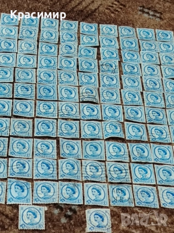 Винтидж ПОЩЕНСКИ марки Елизабет 123бр., снимка 3 - Филателия - 53307935