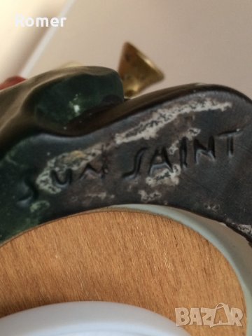 Стара колекционерска порцеланова музикална фигурка Sun Saint, снимка 9 - Колекции - 33769746