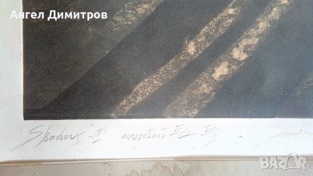 Гергана Ганева Сенки литография , снимка 5 - Картини - 38515192