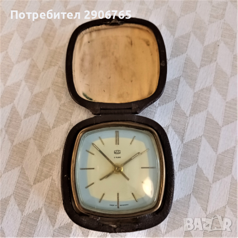 Часовник будилник туристически Рухла работещ, снимка 5 - Антикварни и старинни предмети - 44614858