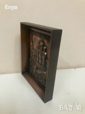 Пано от мед за стена, снимка 2 - Антикварни и старинни предмети - 47725560