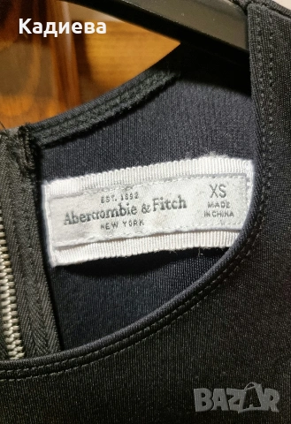черна къса рокля - Abercrombie & Fitch., снимка 4 - Рокли - 54310516
