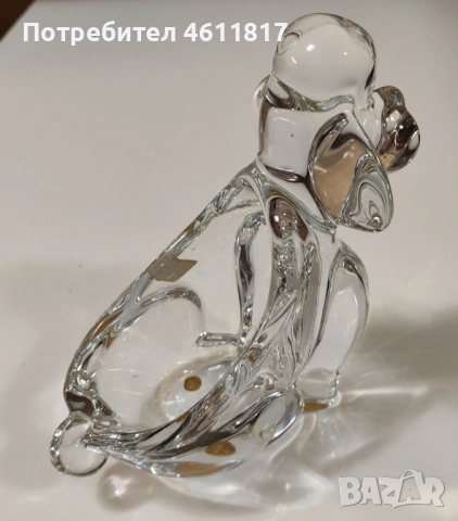 Кристална фигура Куче, снимка 6 - Колекции - 51933930
