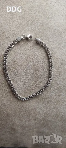 Сребърна гривна , снимка 5 - Гривни - 47654752