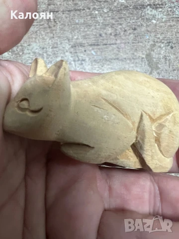 Дървена котка - ръчна изработка , снимка 5 - Други ценни предмети - 51112416