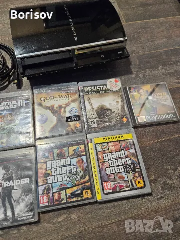 Продавам Sony Playstation 3 7A/CECH04 с 11 ориг. диска и 3 джойстика, снимка 3 - PlayStation конзоли - 48584628