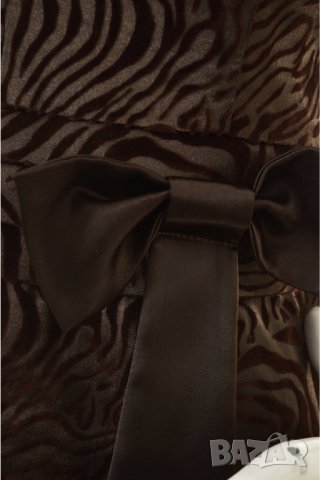 Кафява рокля подходяща за повод, снимка 4 - Рокли - 30529855