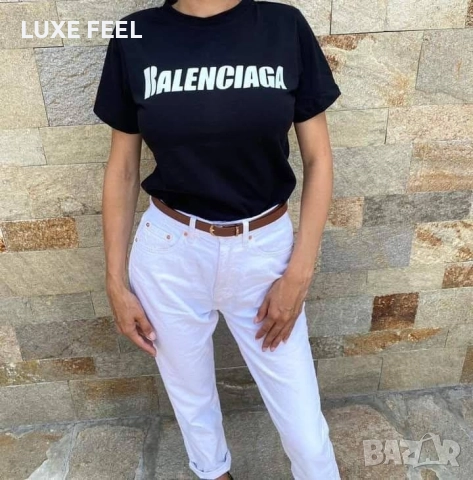 Дамски Памучни Тениски ⚜️ Balenciaga Karl LAGERFELD Hugo  BOSS , снимка 7 - Тениски - 52621358